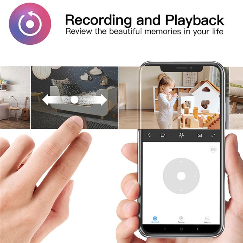 Home Security Camera - กล้องไวไฟในร่มที่จำเป็น, กล้องดูเด็ก, กล้องรักษาความปลอดภัยบ้านอัจฉริยะไร้สายขนาดเล็ก, กล้อง IP CCTV,
