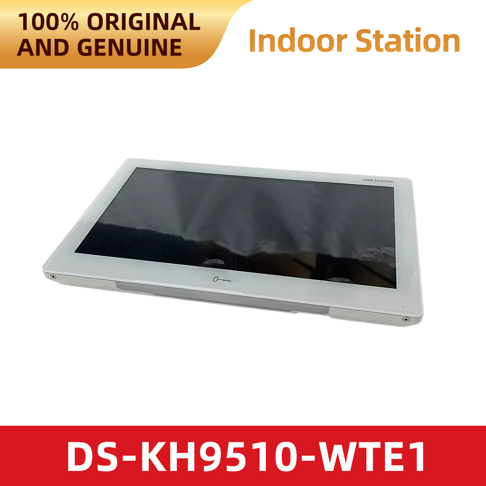 Home Security System Hikvision - Hikvision DS-KH9510-WTE1 สถานีอินเตอร์คอมวิดีโอ IP สำหรับภายในอาคาร หน้าจอสัมผัส