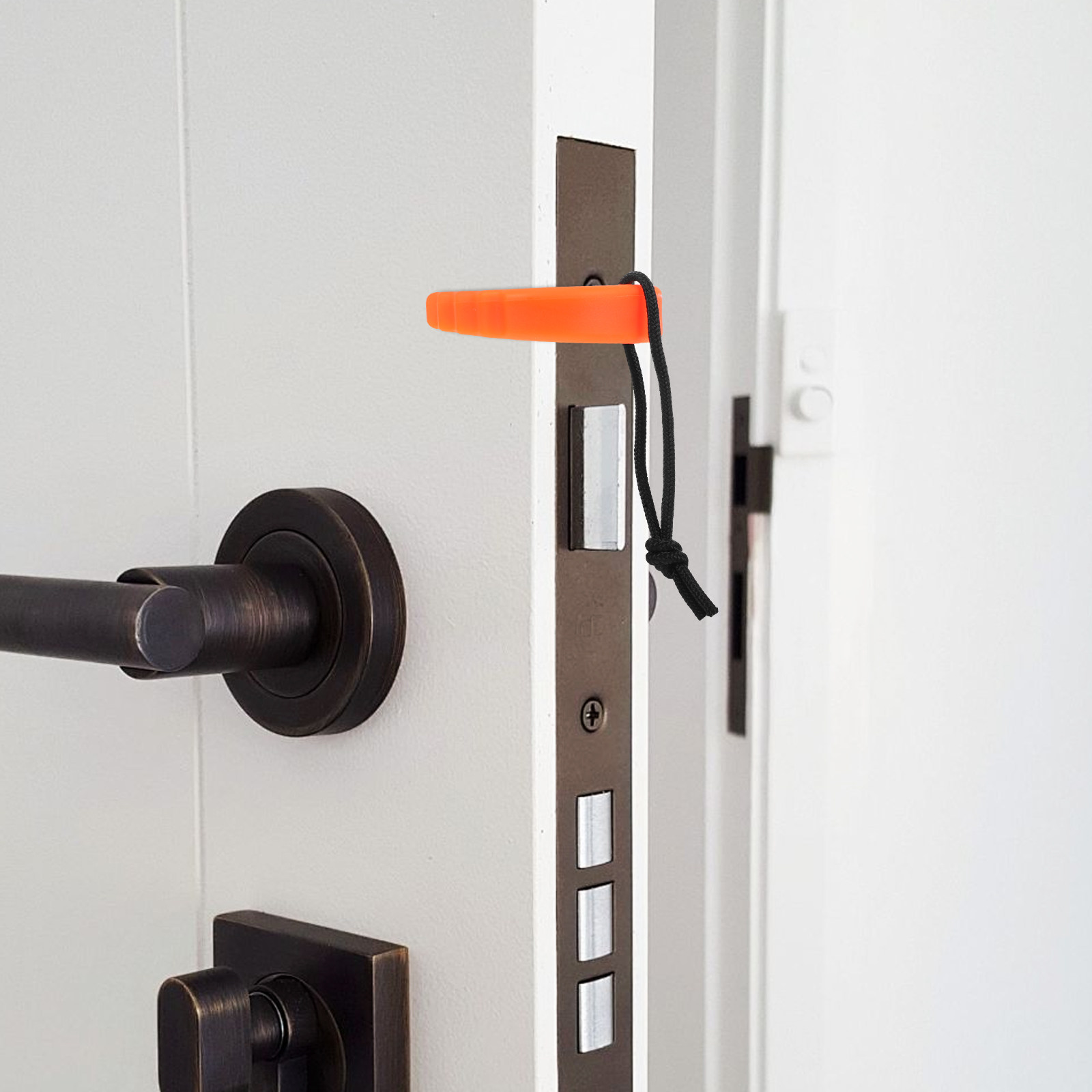Door Wedge Alarm - ที่กั้นประตูแบบพกพาพร้อมสัญญาณเตือน ที่กั้นประตูเพื่อความปลอดภัย อุปกรณ์ฝึกอบรมนักดับเพลิงฉุกเฉิน อุปกรณ์กั้นประตูสำหรับเจ้าหน้าที่รักษาความปลอดภัย
