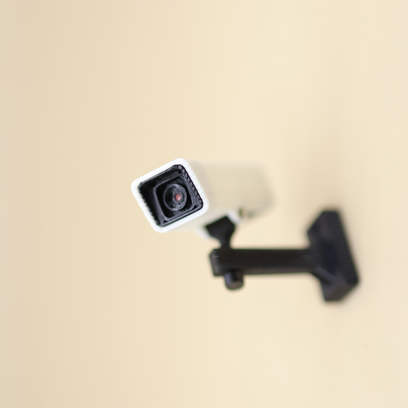 Home Security With Camera - กล้องวงจรปิดจิ๋วขนาด 1/12 สำหรับตกแต่งบ้านตุ๊กตา ของตกแต่งฉากจิ๋วสำหรับตุ๊กตา ลดราคา