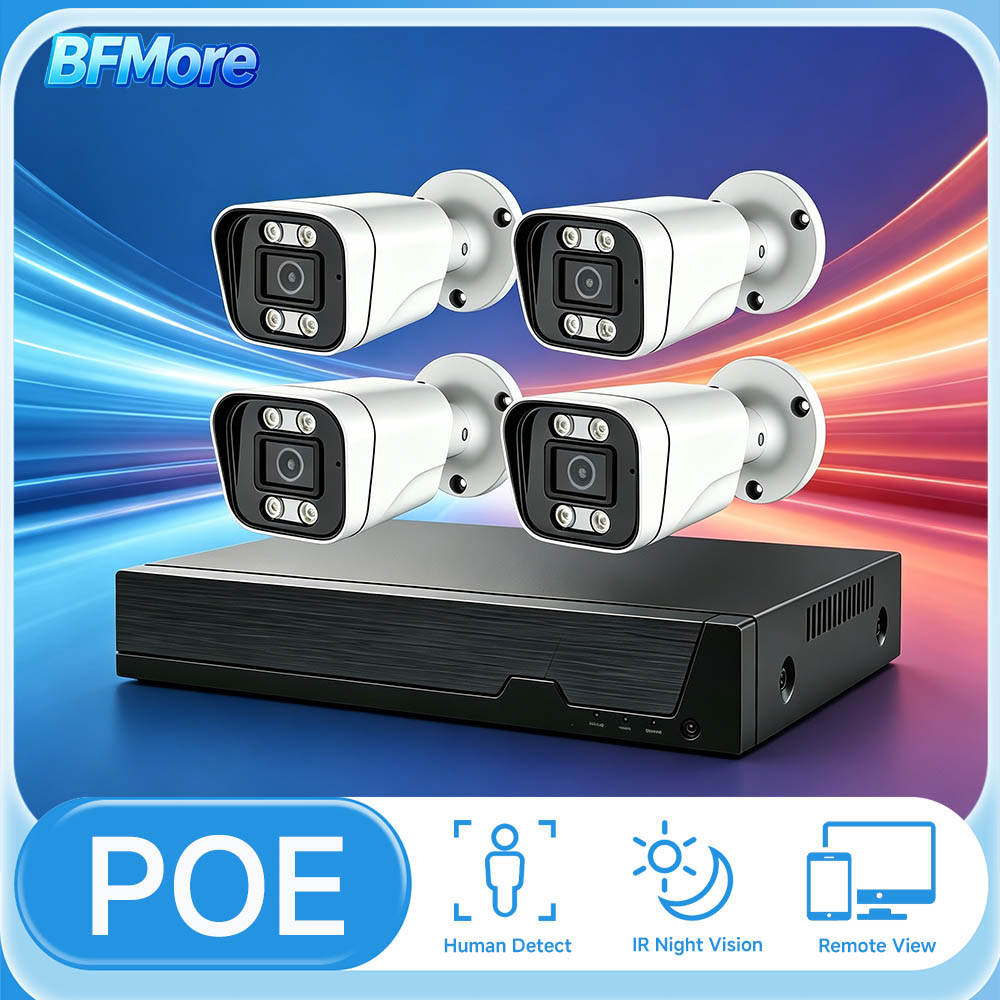 Home Security Ai - ระบบกล้องวงจรปิด BFMore 8MP 4K Ai ตรวจจับมนุษย์