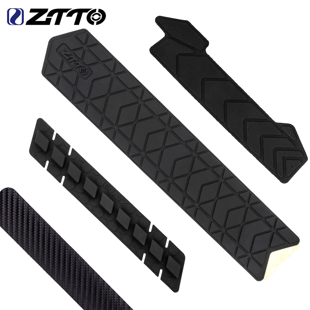 Door Chain Guard - ZTTO MTB อุปกรณ์ป้องกันเฟรมจักรยานเสือหมอบสติกเกอร์ซิลิโคนกันลื่น
