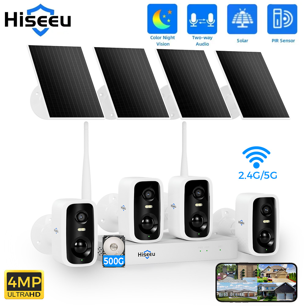 Home Security Premium - ชุดกล้องวงจรปิด Hiseeu 10CH NVR 4MP WiFi
