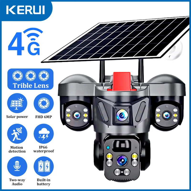 Home Security Adt - KERUI V380 Pro PTZ กลางแจ้ง 6MP