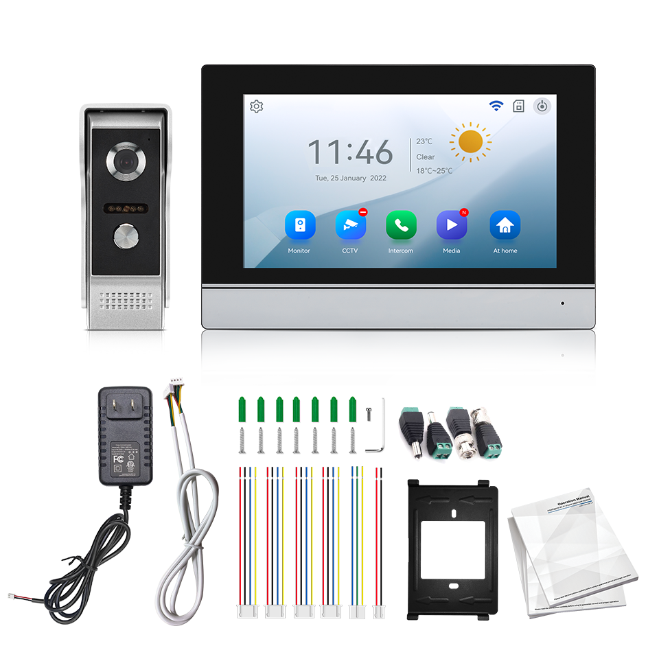 Home Security Adt - หน้าจอ IPS 7 นิ้ว กล้อง 2MP