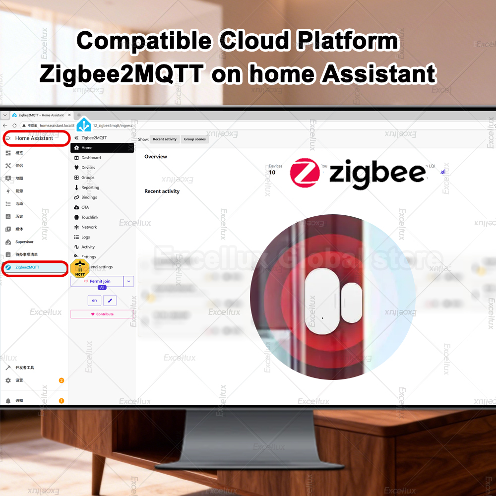 Zigbee 3.0 เซ็นเซอร์ประตูหน้าต - Home Security Tools บทวิจารณ์และราคา