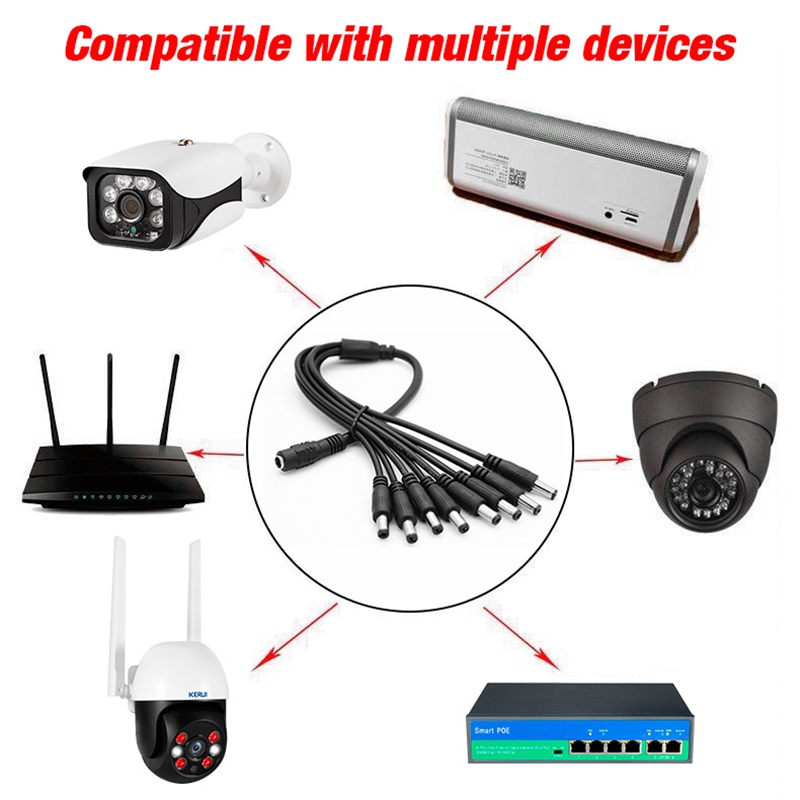 5.5x2.1 มม.1 หญิง 2 4 8 ชาย DC - Home Security Adt บทวิจารณ์และราคา
