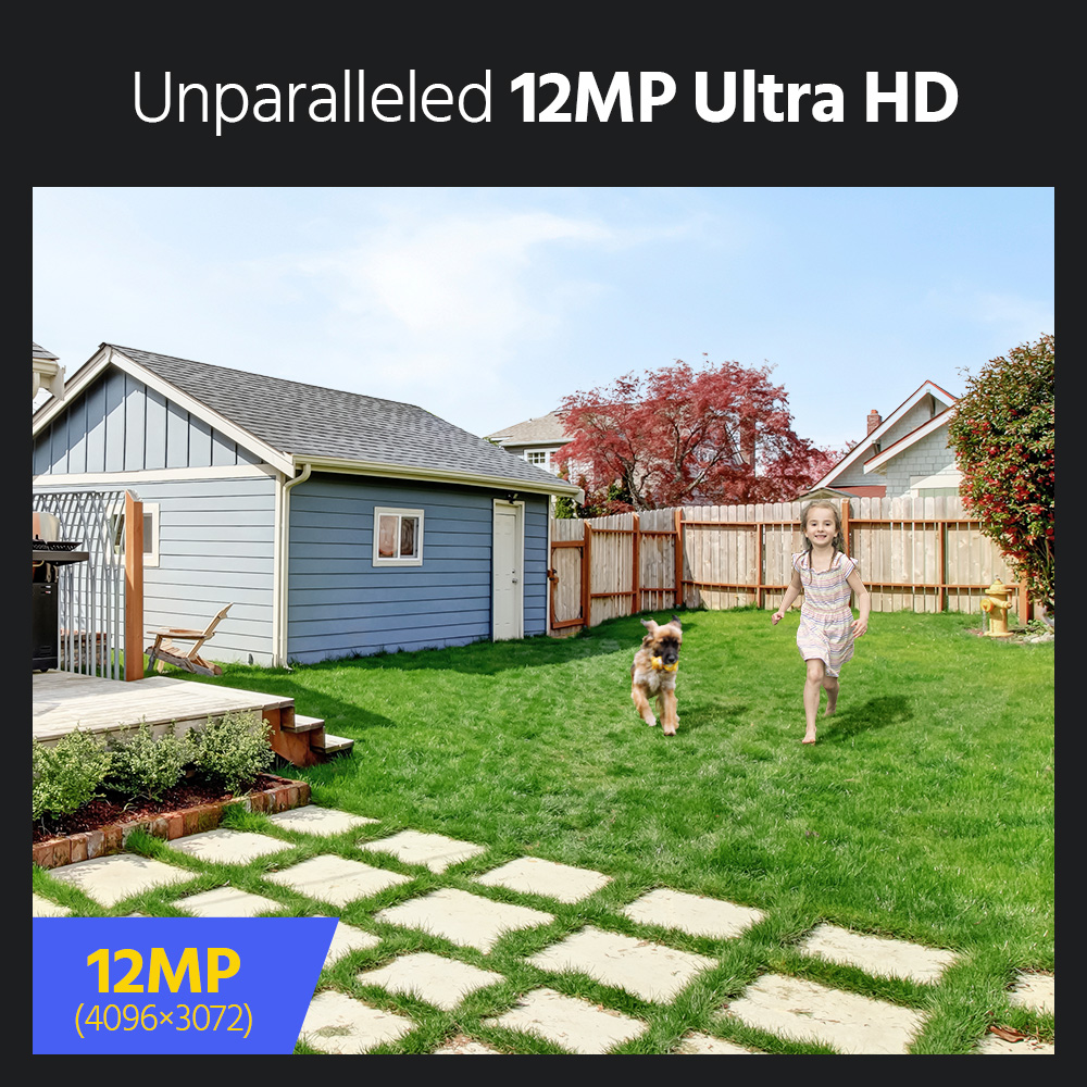 กล้องวงจรปิด C1200 12MP สำหรับ - Home Security Ai บทวิจารณ์และราคา