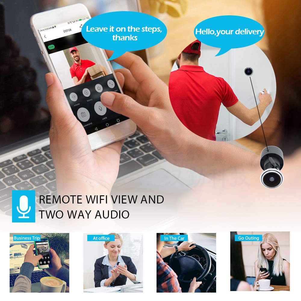 5MP Door Eye IP POE กล้องมินิต - Home Security Adt บทวิจารณ์และราคา