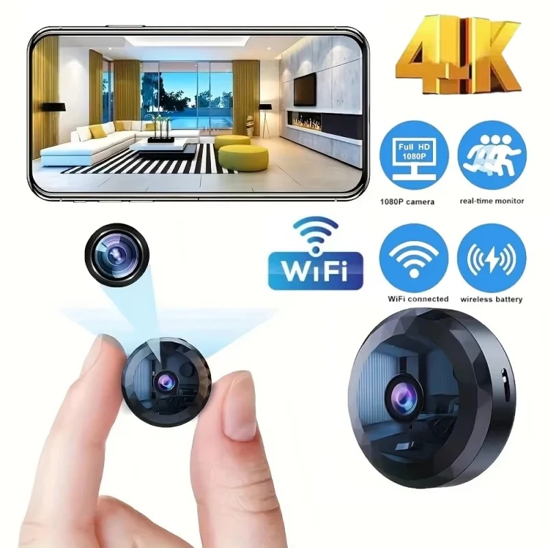 กล้องมินิ WiFi 4K ไร้สาย กล้อง - Home Security Ai บทวิจารณ์และราคา