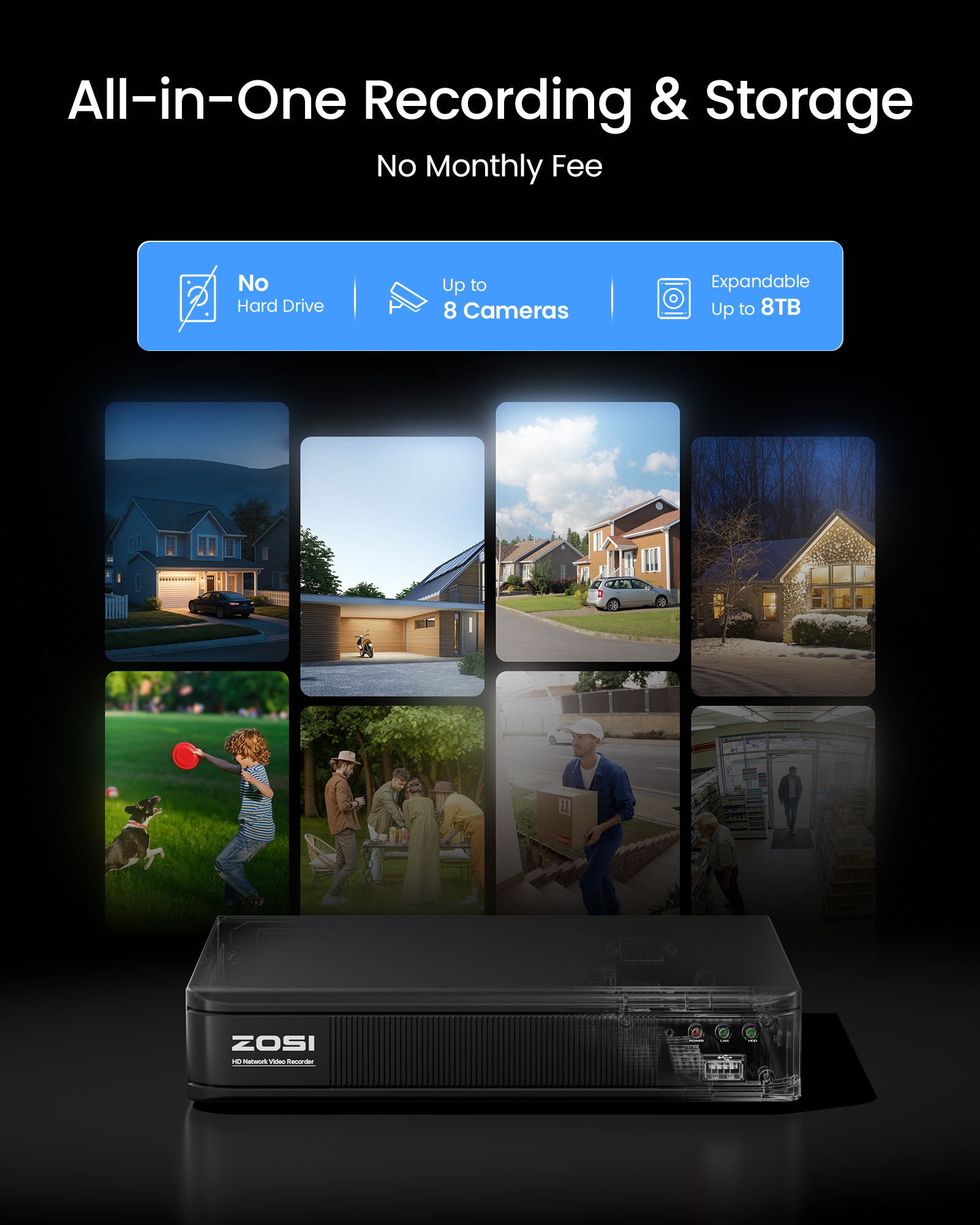 ระบบกล้องวงจรปิด ZOSI 3K Lite  - Home Security Adt บทวิจารณ์และราคา