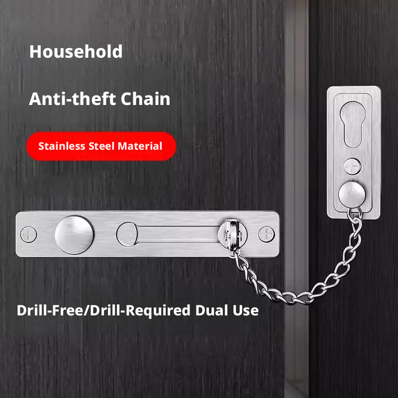 โซ่ล็อคประตู สแตนเลส พร้อมสปริ - Door Chain Guard บทวิจารณ์และราคา