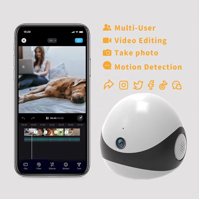กล้องหุ่นยนต์สัตว์เลี้ยงไร้สาย - Home Security Ai บทวิจารณ์และราคา