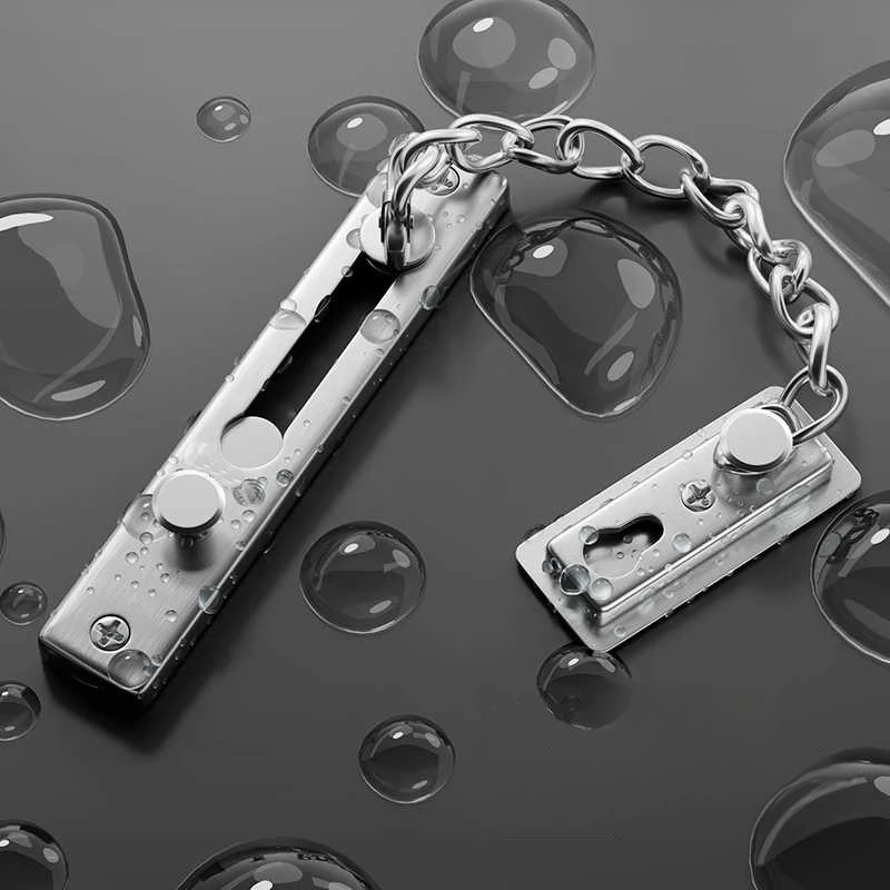 โซ่ประตูเหล็กสแตนเลสแบบไม่ต้อง - Door Chain Guard บทวิจารณ์และราคา