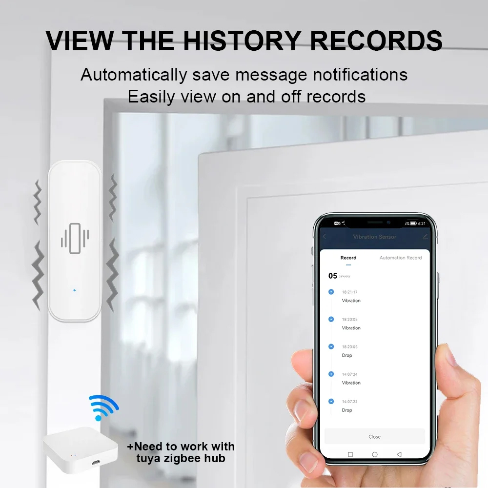 แอปเซ็นเซอร์การสั่นสะเทือนอัจฉ - Home Security Tools บทวิจารณ์และราคา