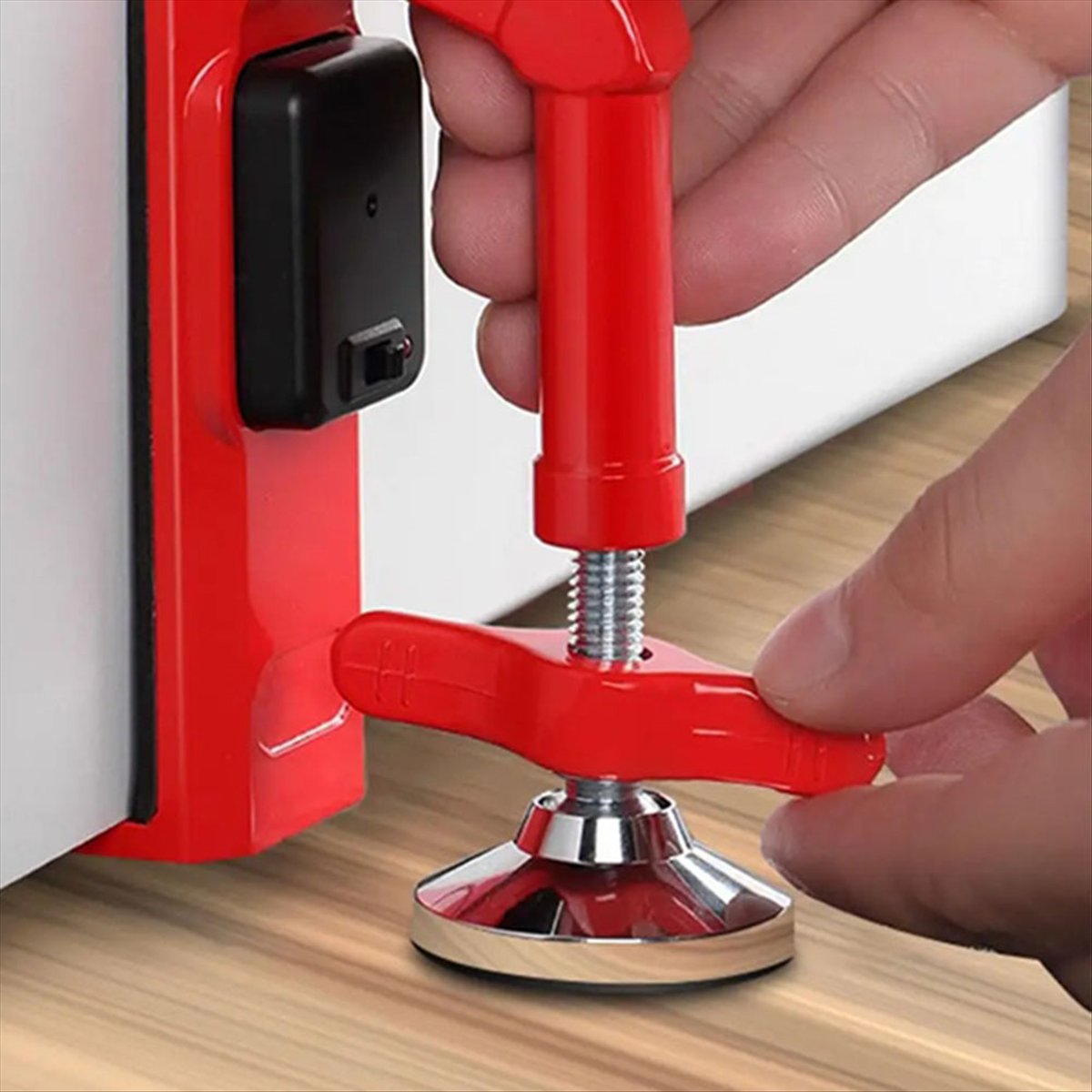 ตัวกั้นประตูแบบพกพาพร้อมสัญญาณ - Door Wedge Alarm บทวิจารณ์และราคา