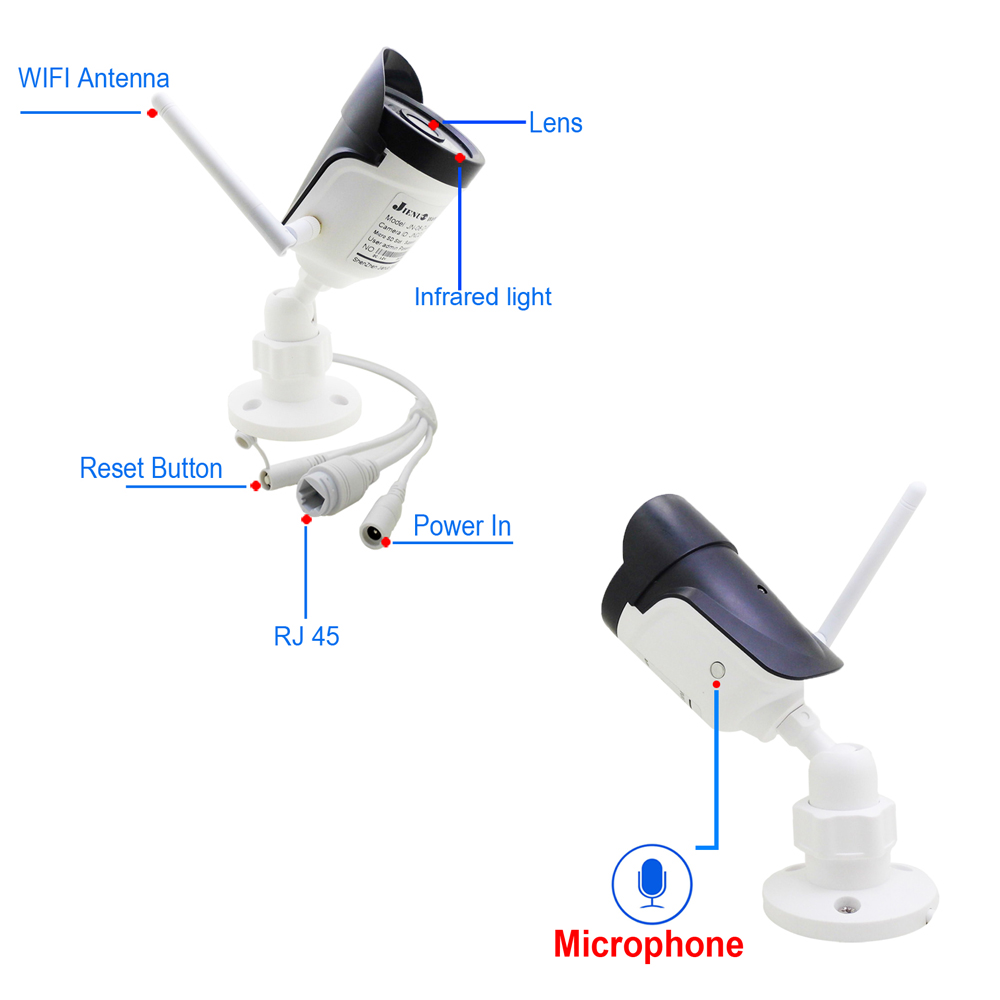 Jienuo กล้อง IP ไร้สาย5MP 1080 - Home Security With Camera บทวิจารณ์และราคา