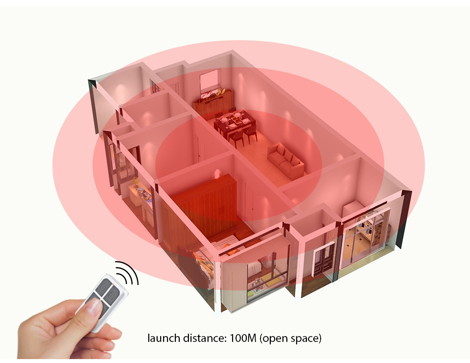 RC531 รีโมทคอนโทรลไร้สายแบบพกพ - Home Security Tools บทวิจารณ์และราคา