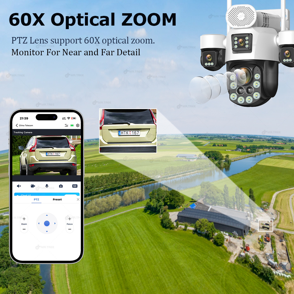 กล้องวงจรปิด AOV แบบสี่เลนส์ ส - Home Security Adt บทวิจารณ์และราคา