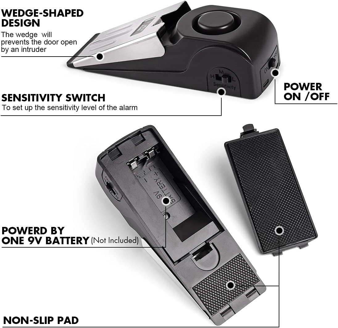ประตูหยุดนาฬิกาปลุก,ประตู 120D - Door Wedge Alarm บทวิจารณ์และราคา