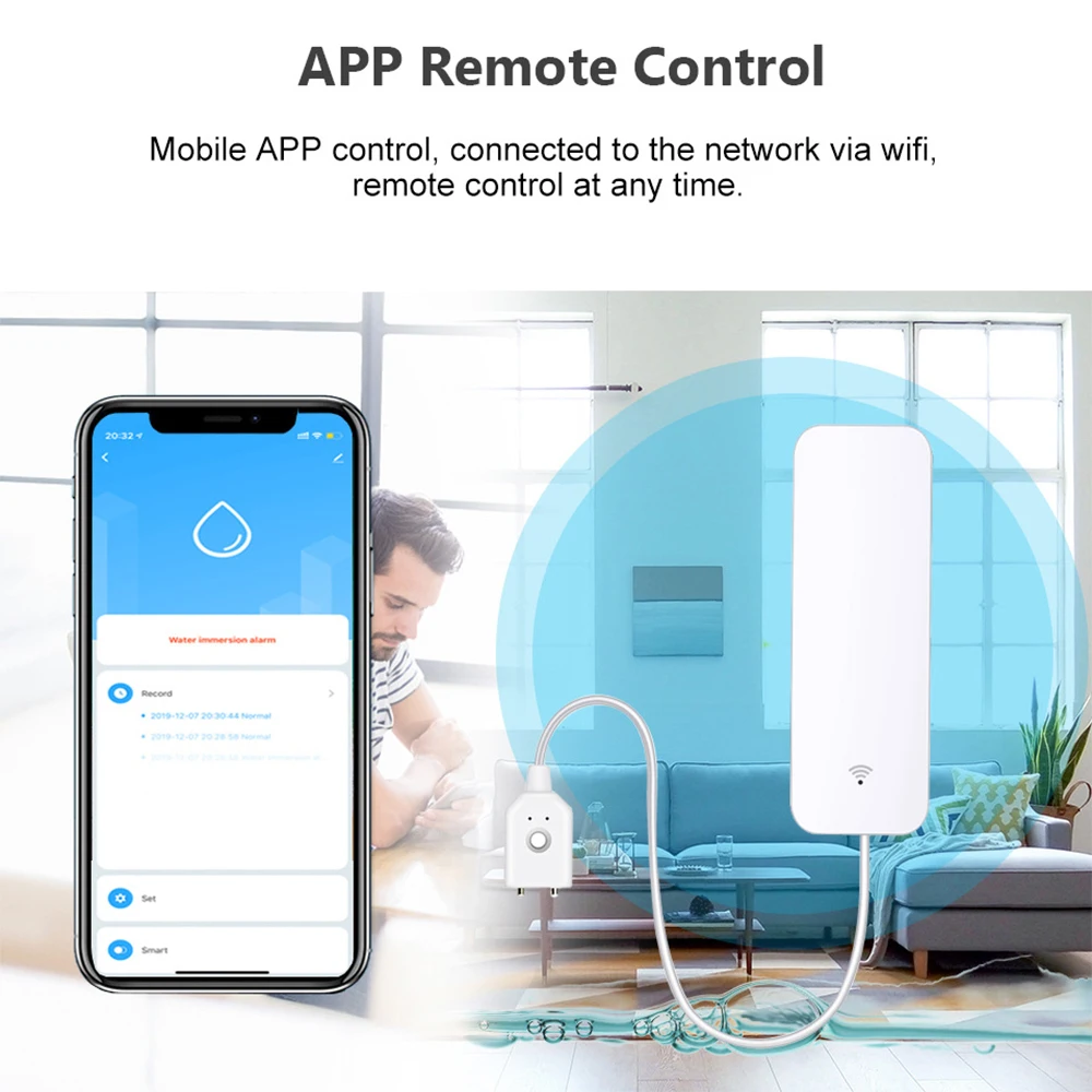 เซ็นเซอร์น้ำ Tuya WiFi Zigbee  - Home Security Tools บทวิจารณ์และราคา
