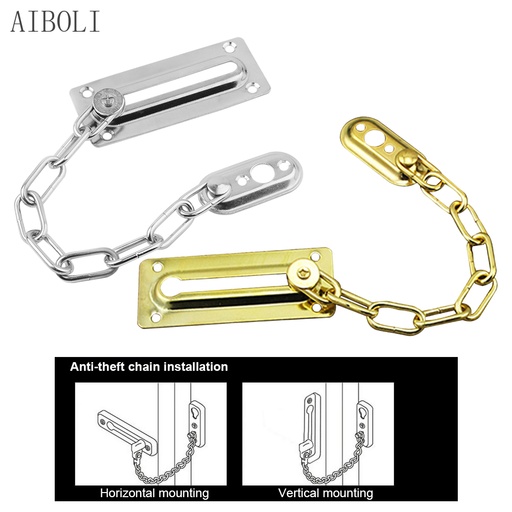 ประตูสแตนเลสความปลอดภัยล็อค Gu - Door Chain Guard บทวิจารณ์และราคา
