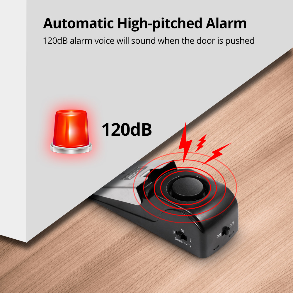 2pcs ประตูหยุดนาฬิกาปลุกสําหรั - Door Wedge Alarm บทวิจารณ์และราคา