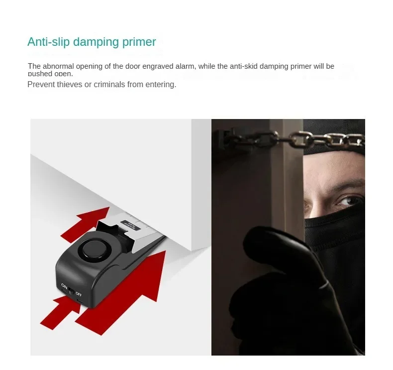 โรงแรมประตูหยุดสัญญาณกันขโมยปร - Door Wedge Alarm บทวิจารณ์และราคา