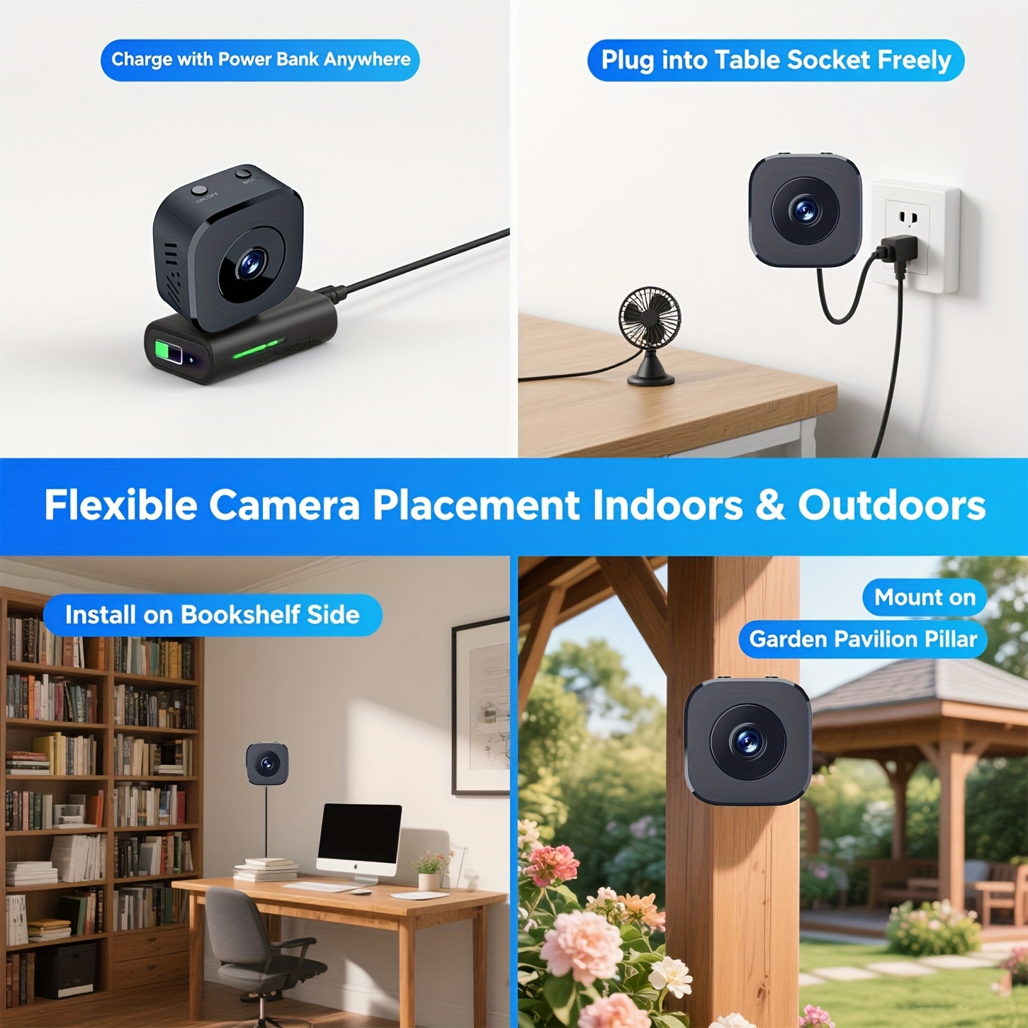 1080P HD Mini WiFi กล้องความปล - Home Security Camera บทวิจารณ์และราคา