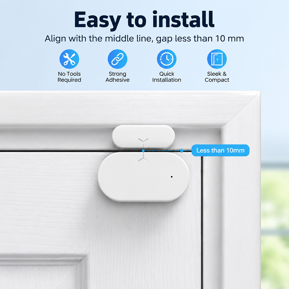 เซ็นเซอร์ประตูหน้าต่าง Zigbee  - Home Security Technology บทวิจารณ์และราคา