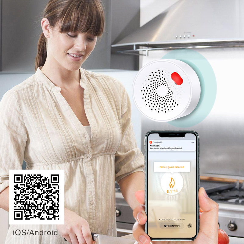 Tuya เซ็นเซอร์ก๊าซธรรมชาติ WiF - Home Security Tools บทวิจารณ์และราคา